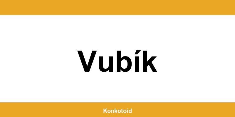 Kontakt na VÚB banku a bankomat v Vubík